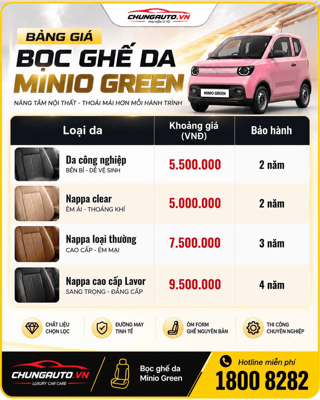 bang-gia-boc-ghe-da-minio-green
