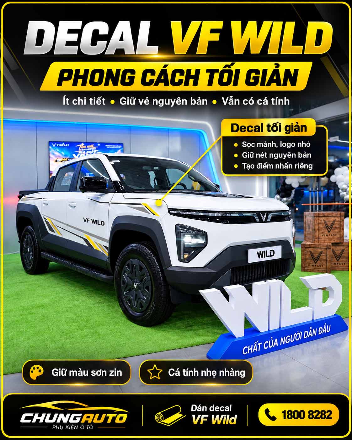 Decal VF Wild tối giản
