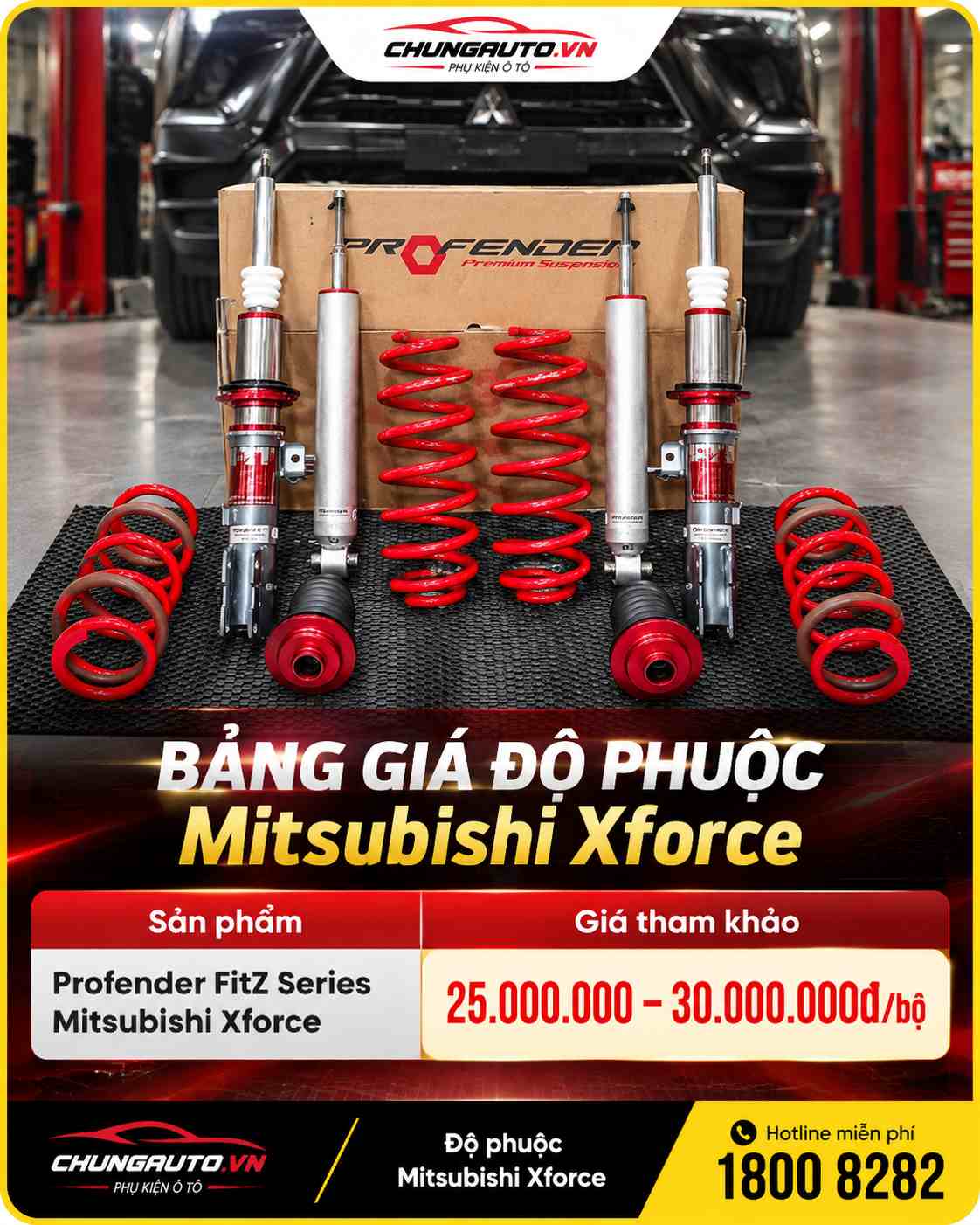 Giá độ phuộc Mitsubishi Xforce Profender FitZ
