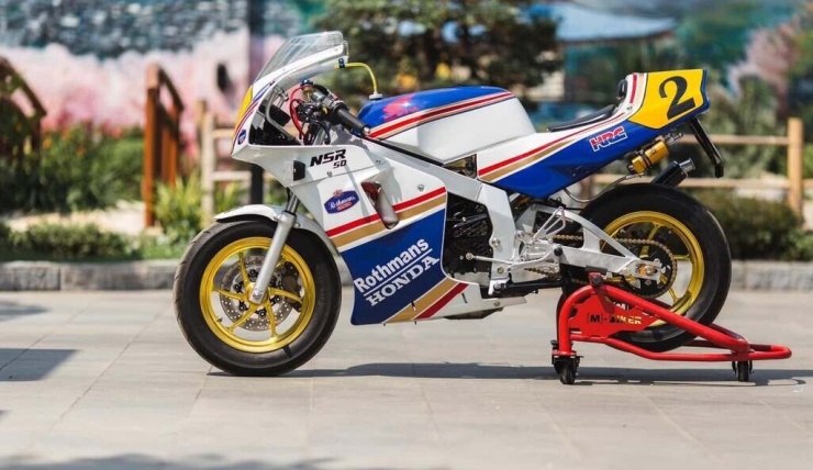 Honda NSR50 Rothmans biển ngũ quý 2, mô tô 50cc được phục chế cầu kỳ - 2