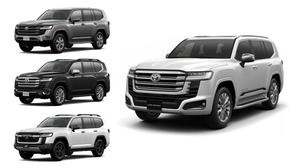 Hình ảnh Land Cruiser 300 Hybrid khác biệt ở thiết kế trước và sau