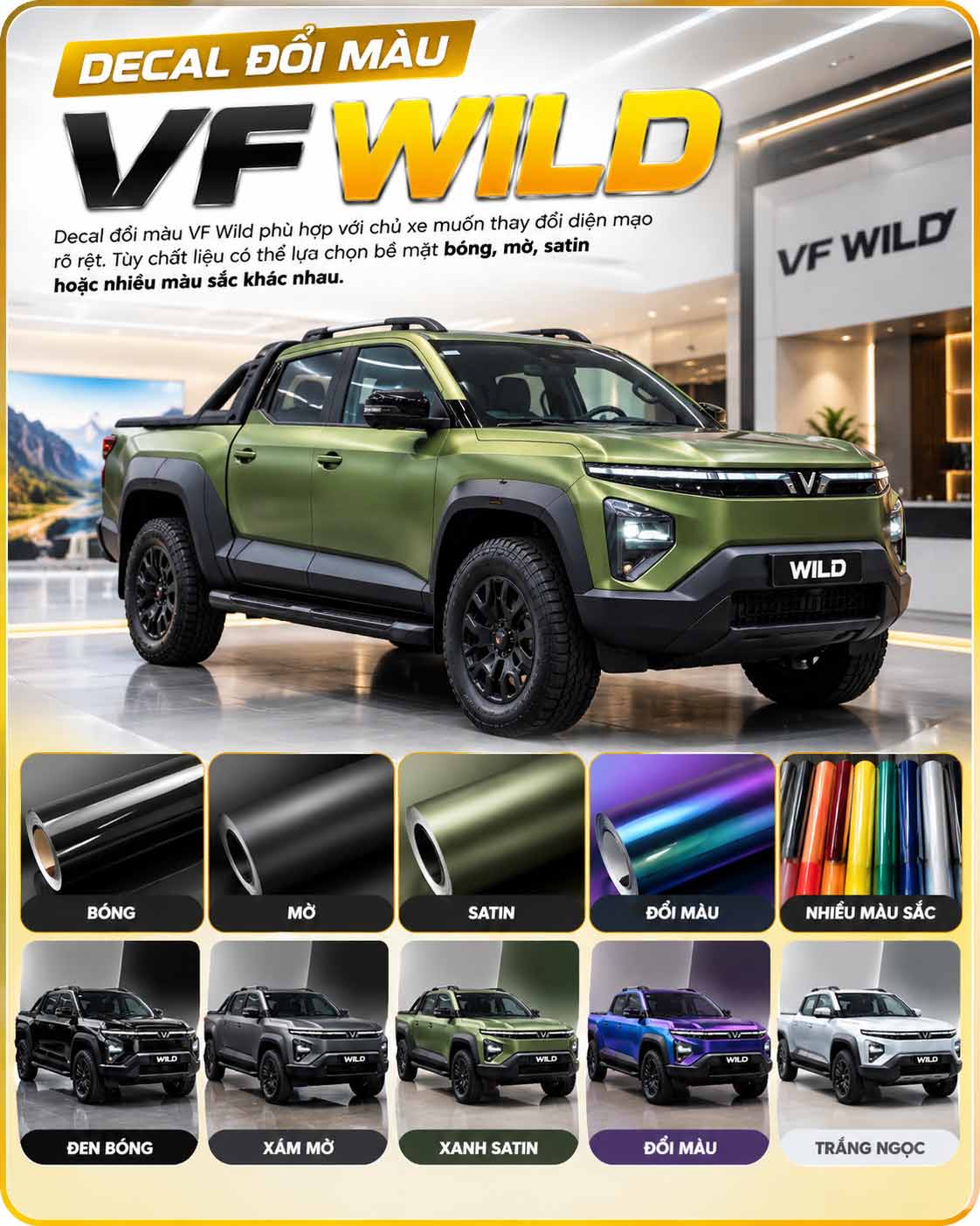 Decal VF Wild đổi màu