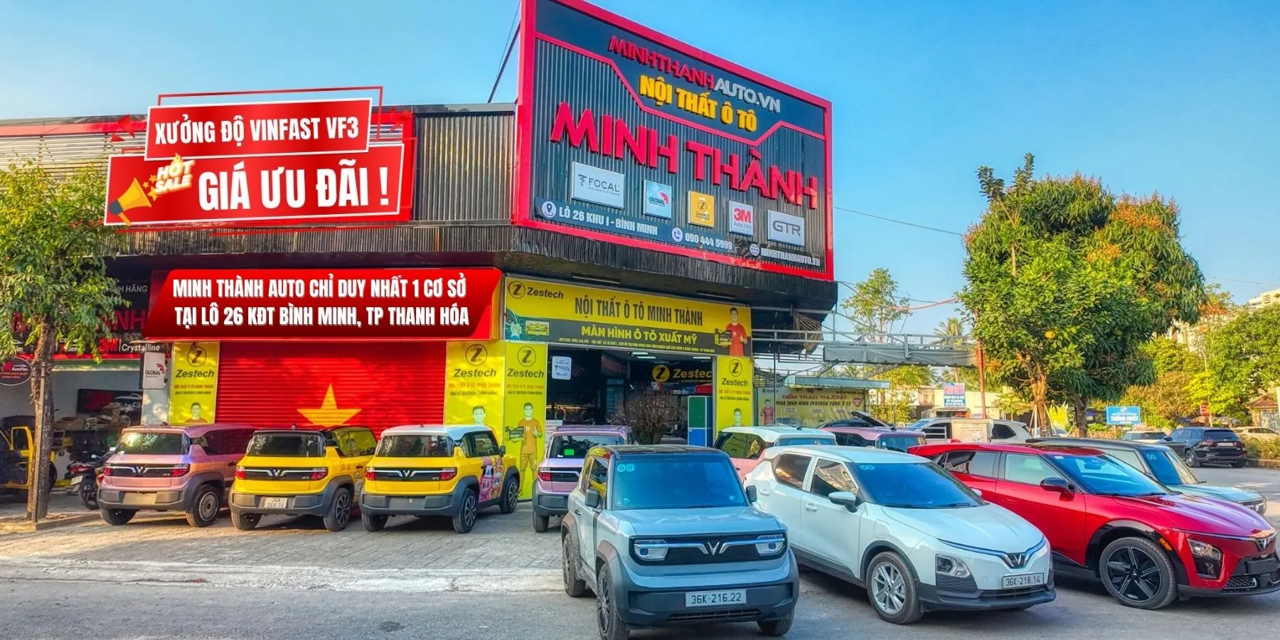 Minh Thành Auto - Đại lý chính hãng màn hình ô tô Zestech tại Thanh Hóa