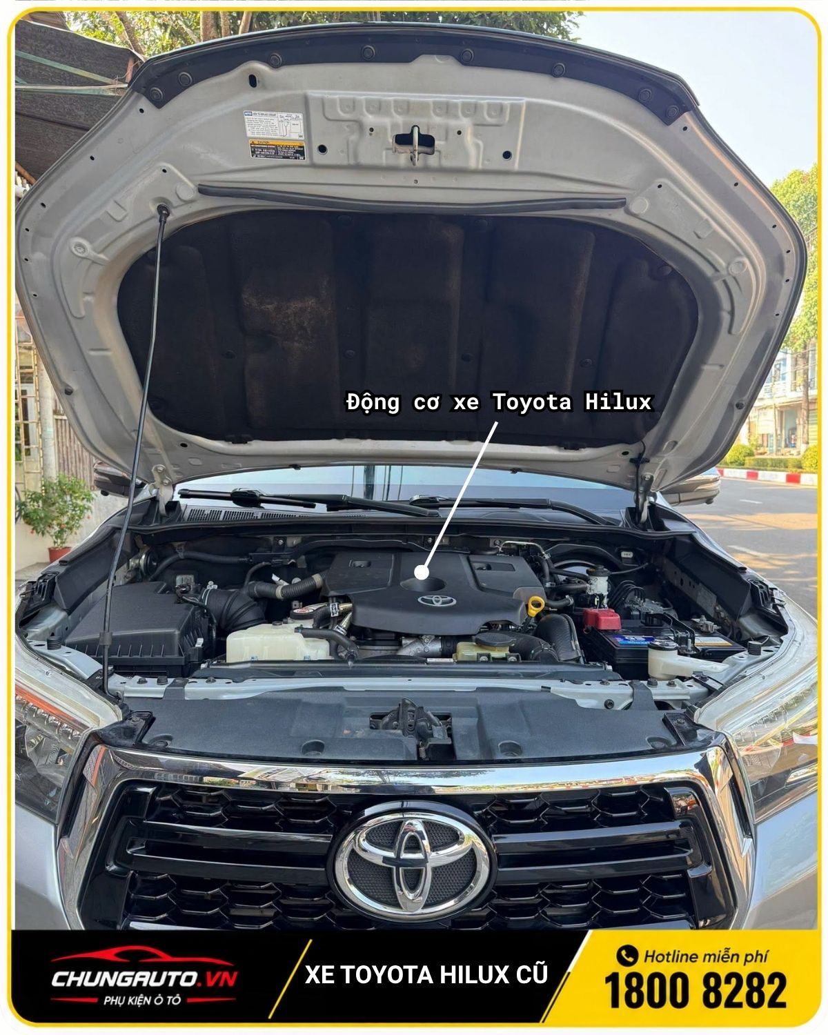 Động cơ xe bán tải Toyota Hilux cũ