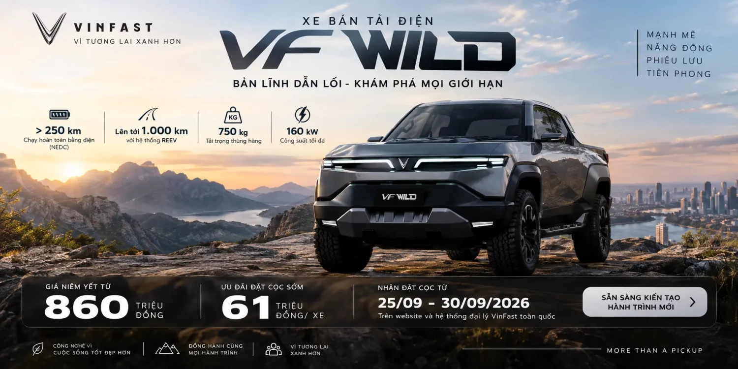 VinFast VF Wild công bố giá từ 860 triệu đồng