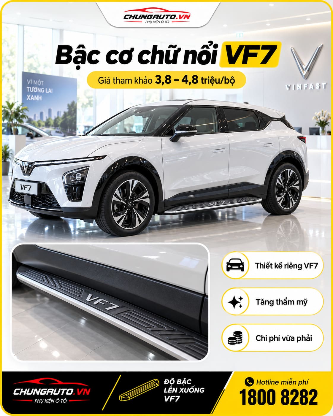 Bậc cơ chữ nổi VF7