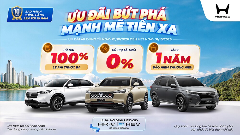 Ô Tô Honda Việt Nam, Ưu đãi bứt phá - Mạnh mẽ tiến xa - 1