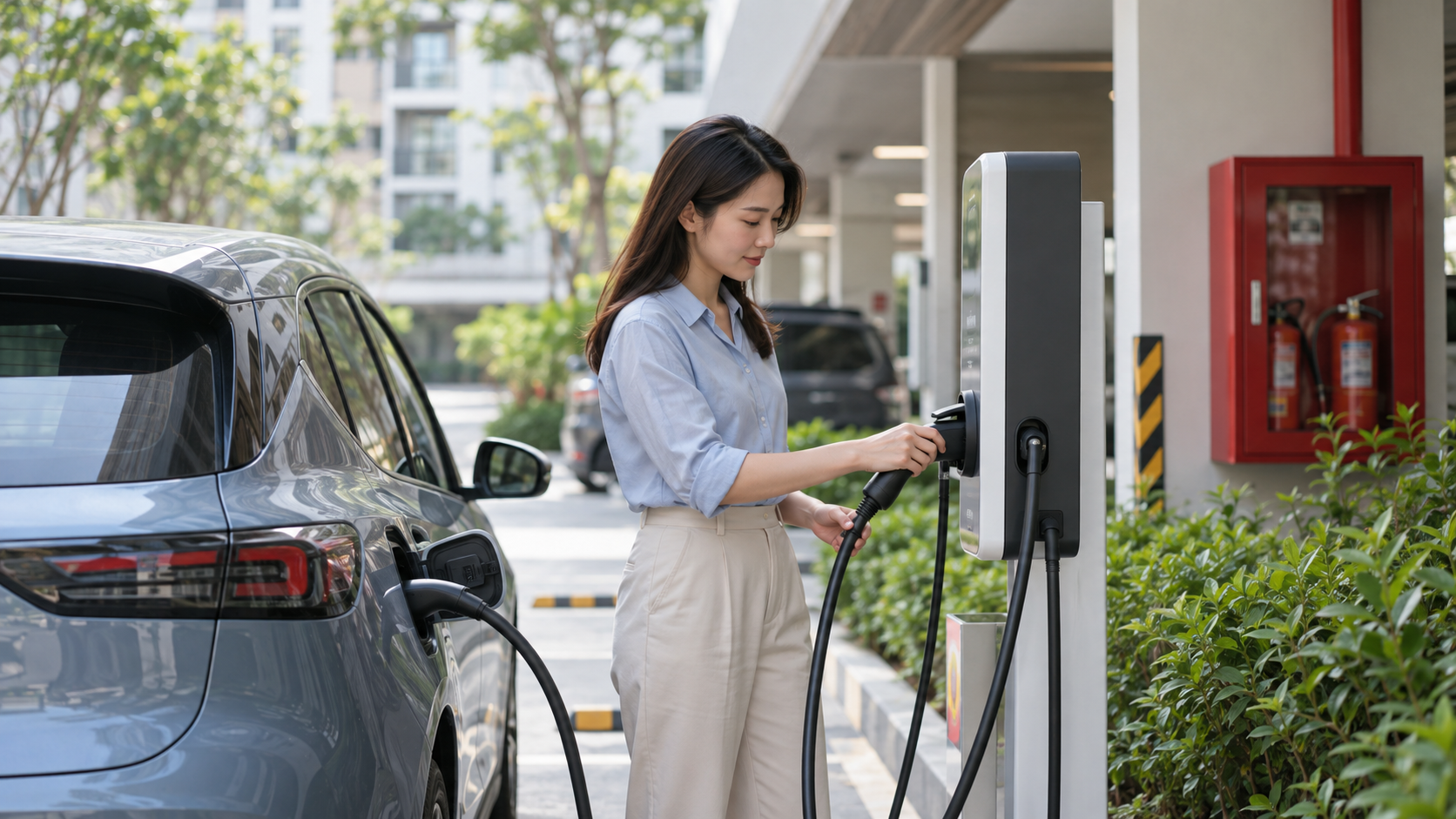 Chuẩn hóa trạm sạc giúp người dùng xe điện yên tâm hơn khi di chuyển. (Ảnh minh họa: ChatGPT)