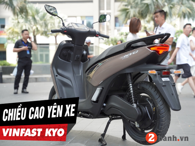 Chiều cao yên xe vinfast kyo bao nhiêu nữ cao 1m5 đi có phù hợp - 1